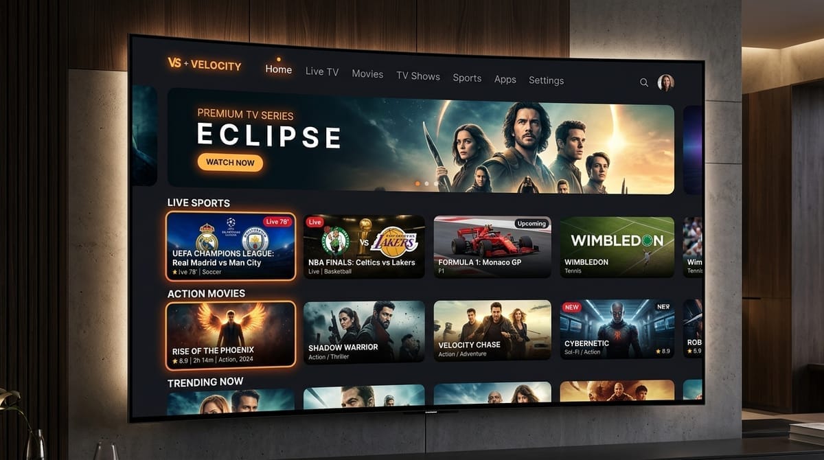 DoxDoxIPTV Premium Dashboard Mockup